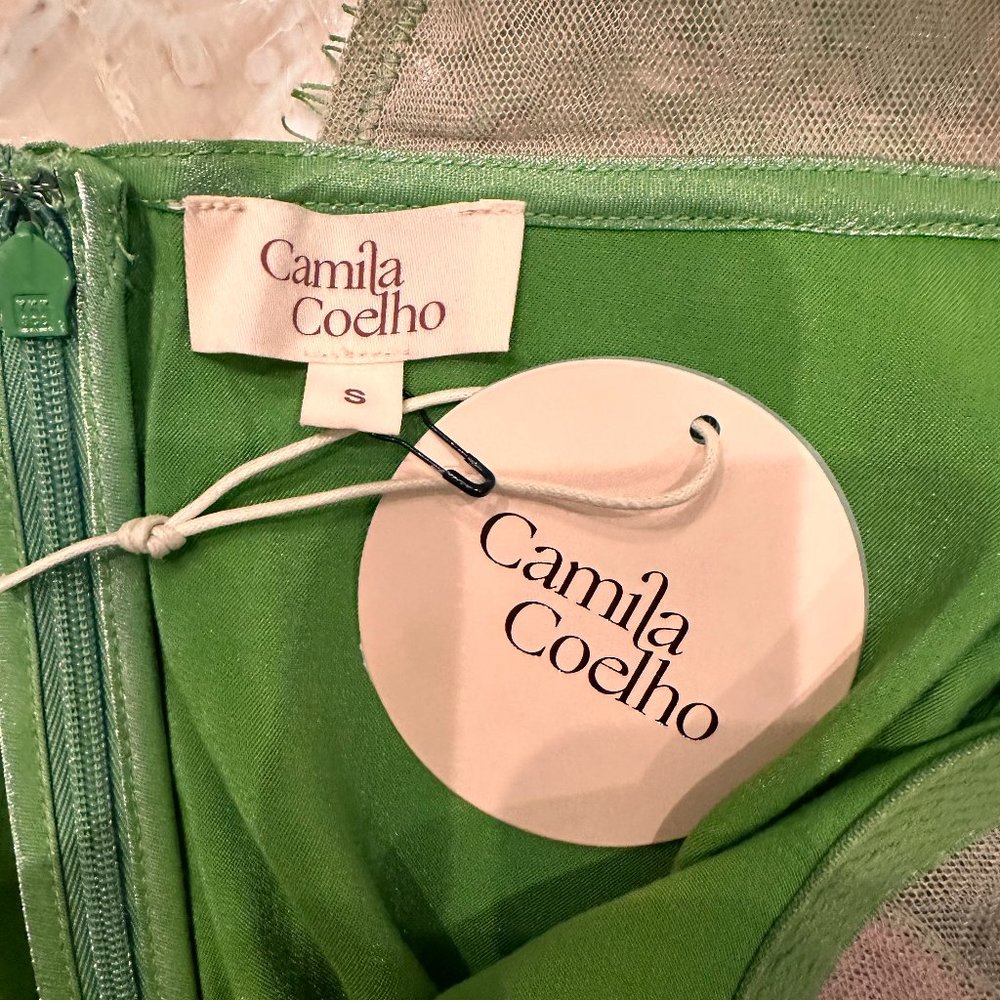 Camila Coelho Suna Mini Dress in Jade Green | BRAND NEW - Picture 4 of 4
